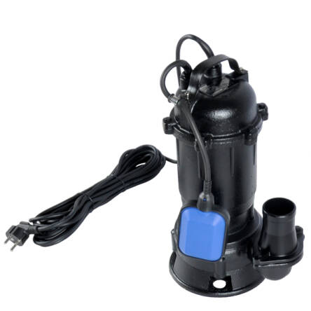 Pompa do wody i szamba z rozdrabniaczem i pływakiem 550W 17000l/h pompa zatapialna do ścieków - rozdrabniacz z wyłącznikiem pływakowym firmy Geko
