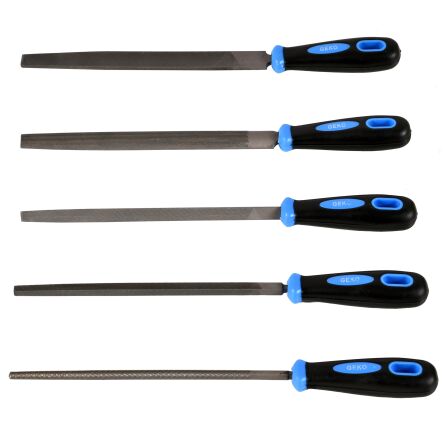 Komplet pilników do metalu zdzieraki 5el 200mm firmy GEKO G40071