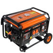 Agregat prądotwórczy - generator prądu 5,2kW 5200W 4-suw generator prądu z wbudowanym modułem prostownikowym 12V wyposażony w stabilizator napięcia AVR i miedziane uzwojenie prądnicy firmy Cross Tools