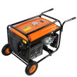 Agregat prądotwórczy - generator prądu 5,2kW 5200W 4-suw generator prądu z wbudowanym modułem prostownikowym 12V wyposażony w stabilizator napięcia AVR i miedziane uzwojenie prądnicy firmy Cross Tools
