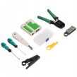 Zestaw narzędzi sieciowych rj45 tester zaciskarka firmy GEKO G30840