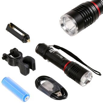 Latarka rowerowa cree 10w 800lm led oświetlenie