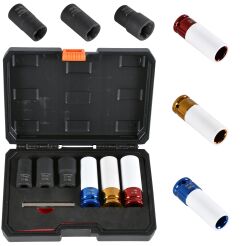 Zestaw nasadki klucze do felg aluminiowych 6el