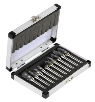 Frezy trzpieniowe do metalu 6mm 10el zestaw frezów