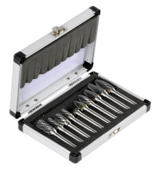 Frezy trzpieniowe do metalu 6mm 10el zestaw frezów