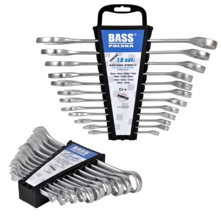 Zestaw kluczy płasko oczkowych 12szt 10-32mm firmy Bass Polska