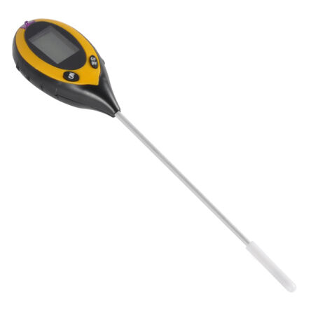Miernik PH gleby kwasomierz ziemi 4w1 tester temperatury oświetlenia firmy Geko