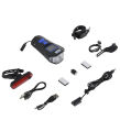 Lampka rowerowa led usb licznik klakson tylna 4w1 firmy BASS POLSKA BP-5867 5867