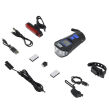 Lampka rowerowa led usb licznik klakson tylna 4w1 firmy BASS POLSKA BP-5867 5867