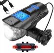 Lampka rowerowa led usb licznik klakson tylna 4w1 firmy BASS POLSKA BP-5867 5867