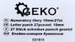 Zestaw 27szt znaczników literowych znaczniki literatory 10mm firmy Geko