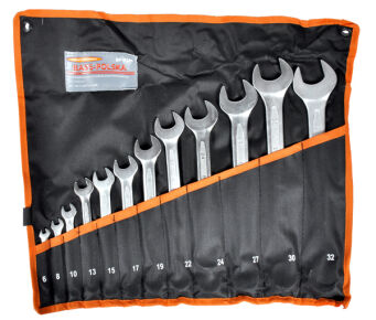 Zestaw kluczy klucze płasko oczkowe 12szt 6-32mm