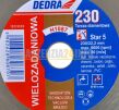 Piła uniwersalna tarcza segmentowa 230mm 22.2 firmy Dedra
