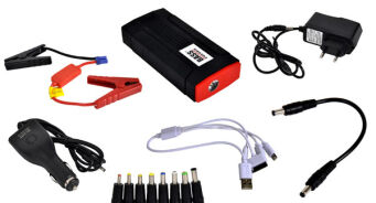 Rozruch samochodowy powerbank 22000mAh + klemy usb 400A