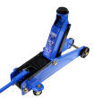 Hydrauliczny podnośnik podjazdowy 3T lewarek samochodowy - żaba 140-432mm gumowa podkładka ochronna na talerzyk w zestawie firmy Geko