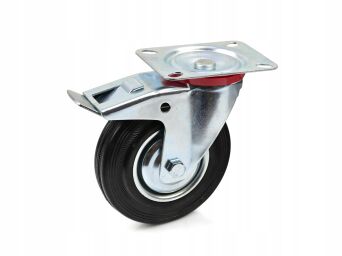 Koło kółko obrotowe z hamulcem stalowe 100kg 125mm
