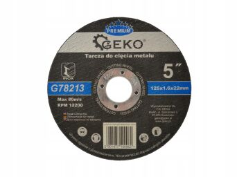 Tarcza do cięcia metalu premium 125x1,6x22,23 inox 10szt