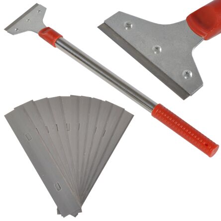 Skrobak zdzierak farby ścian szyb 48cm + 10 ostrzy firmy GEKO G66060
