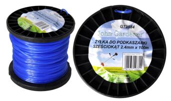 Żyłka tnąca do kosy podkaszarki 6-kąt 2.4mm x 100m