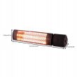 Grzejnik promiennik podczerwieni 2000w 230v pilot firmy BASS POLSKA BH 41555