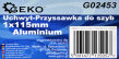 Uchwyt/przyssawka do szyb aluminiowa pojedyncza udźwig 40kg ssawka do przenoszenia szyb 115mm firmy Geko