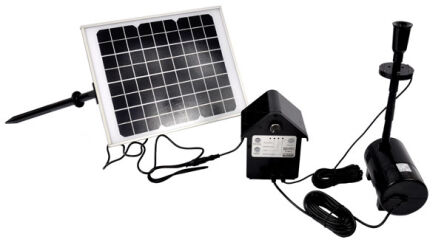 Pompa solarna do oczka wodnego z oświetleniem led