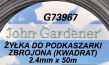 Zbrojona żyłka kwadrat do podkaszarki 3,0mm x 50m firmy John Gardener