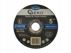 Tarcza 125x2.0x22mm do metalu stali 10szt