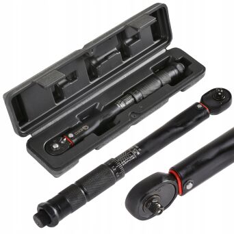 Klucz dynamometryczny do kół 1/4" 5-25nm black