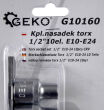 Zestaw 10szt nasadek torx E10-E24 firmy Geko