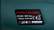 Tabliczka informacyjna na frezarce 900W.