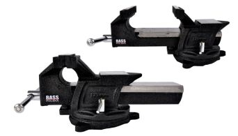 Imadło ślusarskie stalowe obrotowe 5" 125mm Bass