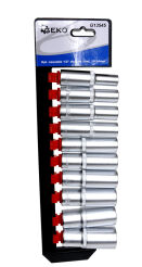Zestaw nasadek 1/2" nasadki długie 10-24mm