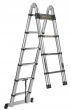 Aluminiowa teleskopowa drabina przegubowa 3,8m 12 szczebli wielofunkcyjna firmy GEKO G02448