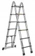 Aluminiowa teleskopowa drabina przegubowa 3,8m 12 szczebli wielofunkcyjna firmy GEKO G02448