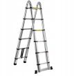 Aluminiowa teleskopowa drabina przegubowa 3,8m 12 szczebli wielofunkcyjna firmy GEKO G02448