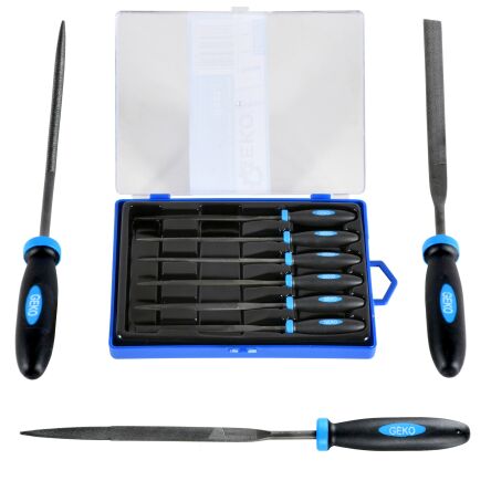 Komplet pilników do metalu iglaki 6el 150mm zestaw firmy GEKO G40072