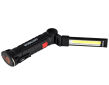 Lampa warsztatowa cob led z odchylaną głowicą latarka led z magnesem w podstawie firmy Bass Polska