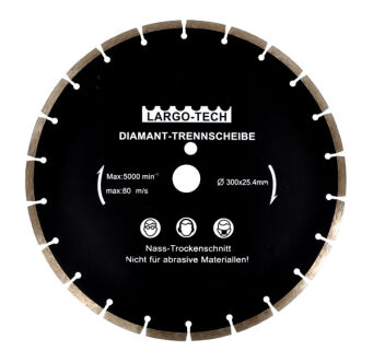 Tarcza diamentowa do betonu segment 300mm 300x25,4