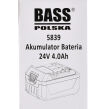 Akumulator bateria 4.0 ah 24v li-on bass polska firmy BASS POLSKA BP-5839 5839