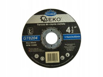 Tarcza do cięcia metalu premium 115x2,0x22,23 25szt