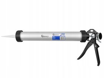 Pistolet wyciskacz do mas silikonu 600ml aluminium