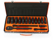 Nasadki udarowe 10-24mm 1/2 zestaw kluczy 17szt firmy BJC M58232