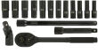 Nasadki udarowe 10-24mm 1/2 zestaw kluczy 17szt firmy BJC M58232