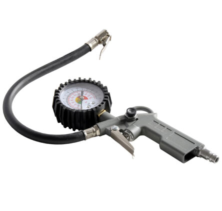 Pistolet do pompowania kół z dużym manometrem 0 - 16 BAR / 0 - 220 PSI firmy GEKO