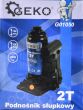 Podnośnik hydrauliczny butelkowy słupkowy 2t ce firmy GEKO G01050