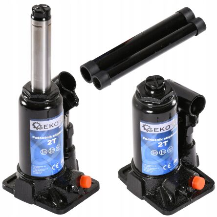 Podnośnik hydrauliczny butelkowy słupkowy 2t ce firmy GEKO G01050