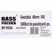 Gwoździe gwoździarka f40 ga18 40mm 5000szt firmy BASS POLSKA BP-9556 9556