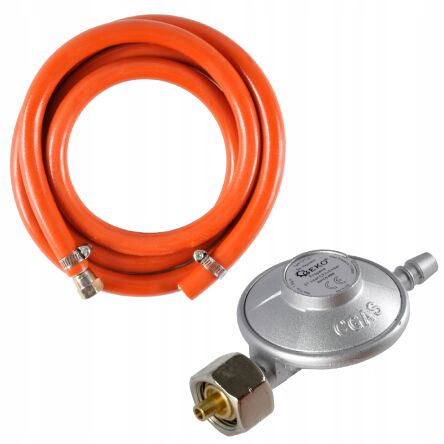 Reduktor gazu butli 11kg 37mbar propan butan + wąż firmy GEKO G80541
