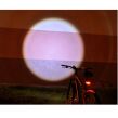 Rowerowa lampa led cree lampka z obrysem laser